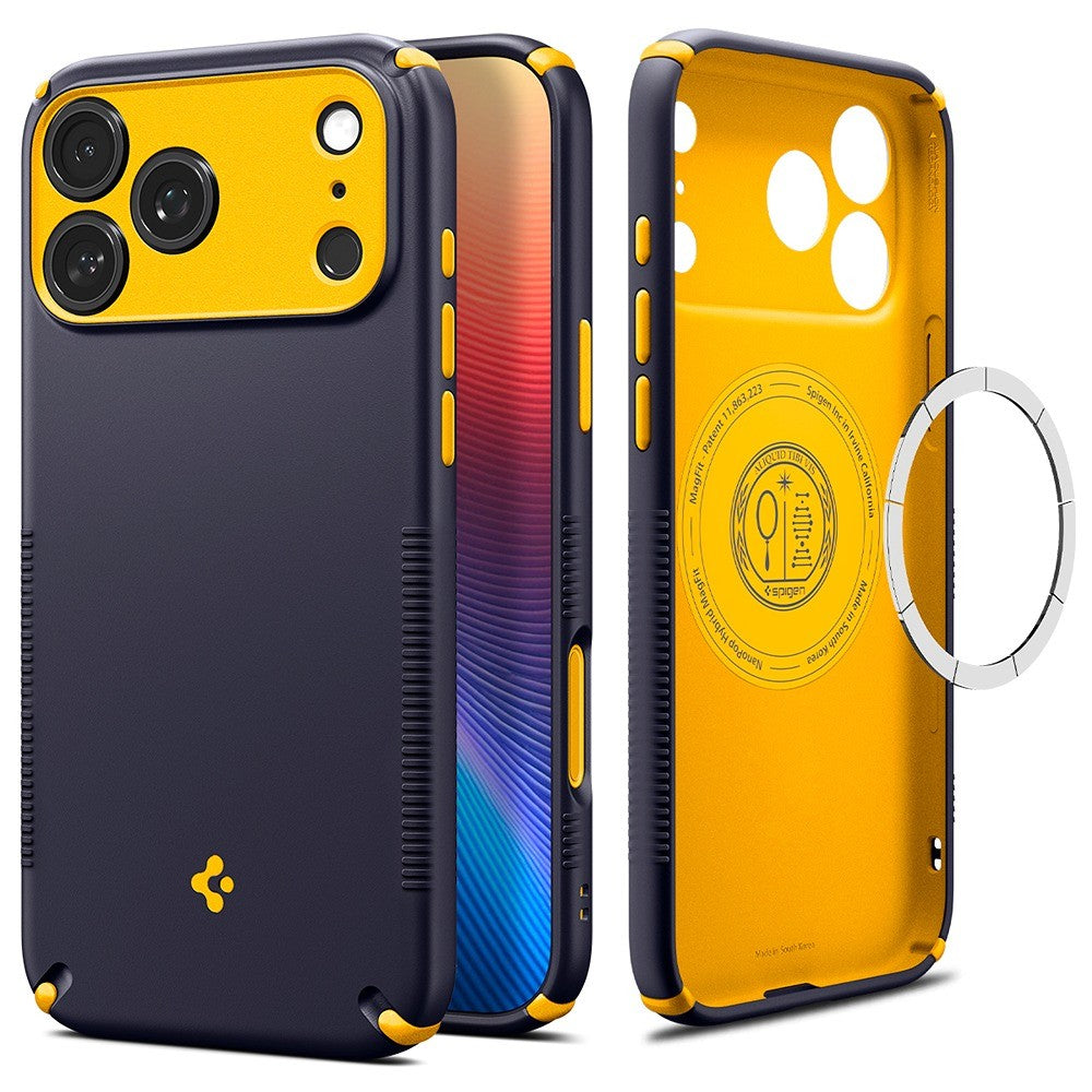 Spigen iPhone 17 Pro/iPhone 18 Pro Skal Nano Pop Hybrid MagFit Blueberry Navy