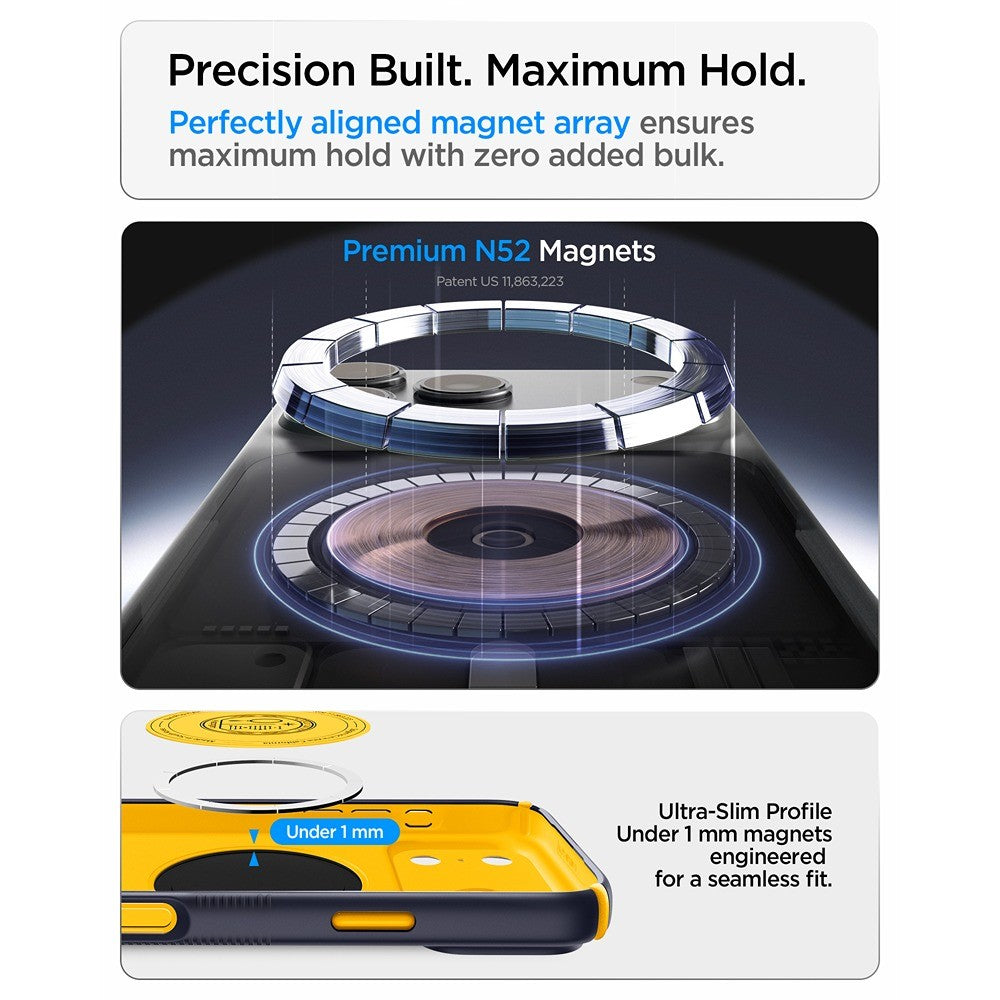 Spigen iPhone 17 Pro/iPhone 18 Pro Skal Nano Pop Hybrid MagFit Blueberry Navy
