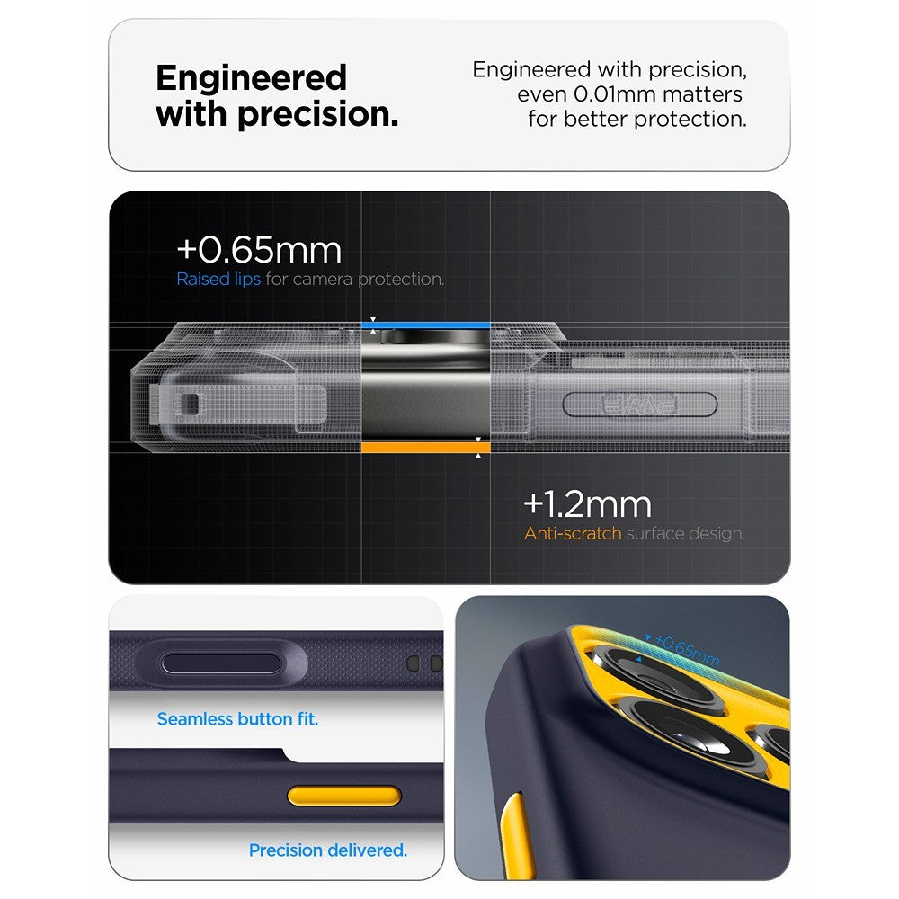 Spigen iPhone 17 Pro/iPhone 18 Pro Skal Nano Pop MagFit Blueberry Navy