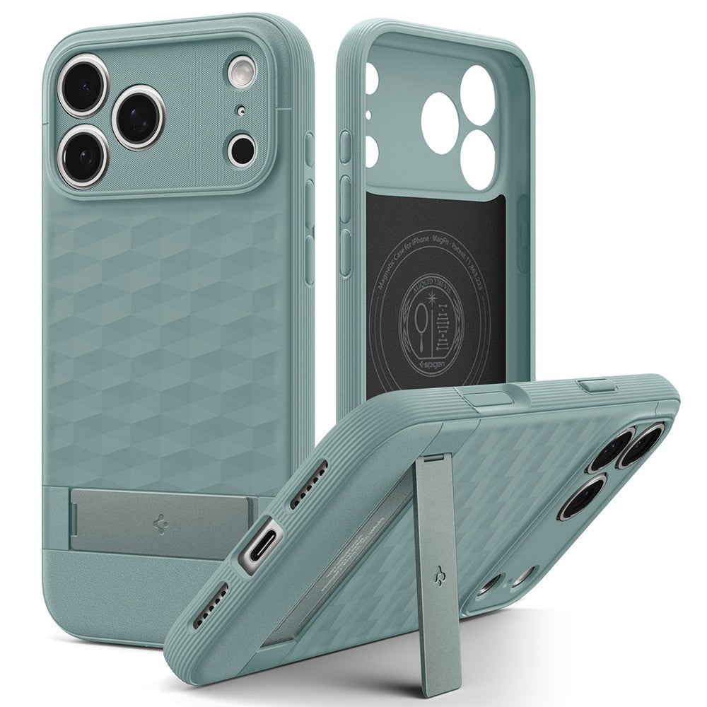 Spigen iPhone 17 Pro/iPhone 18 Pro Skal Parallax S MagFit Sage Green