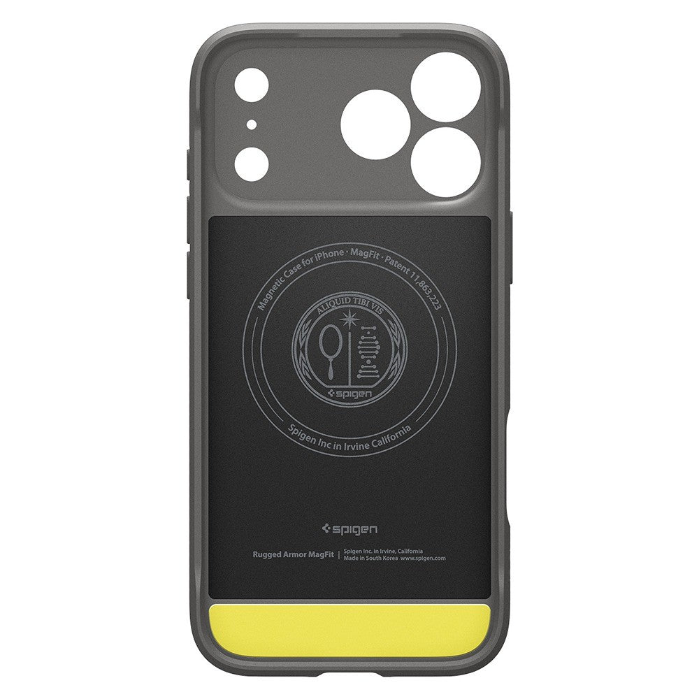 Spigen iPhone 17 Pro/iPhone 18 Pro Skal Rugged Armor MagFit Grå