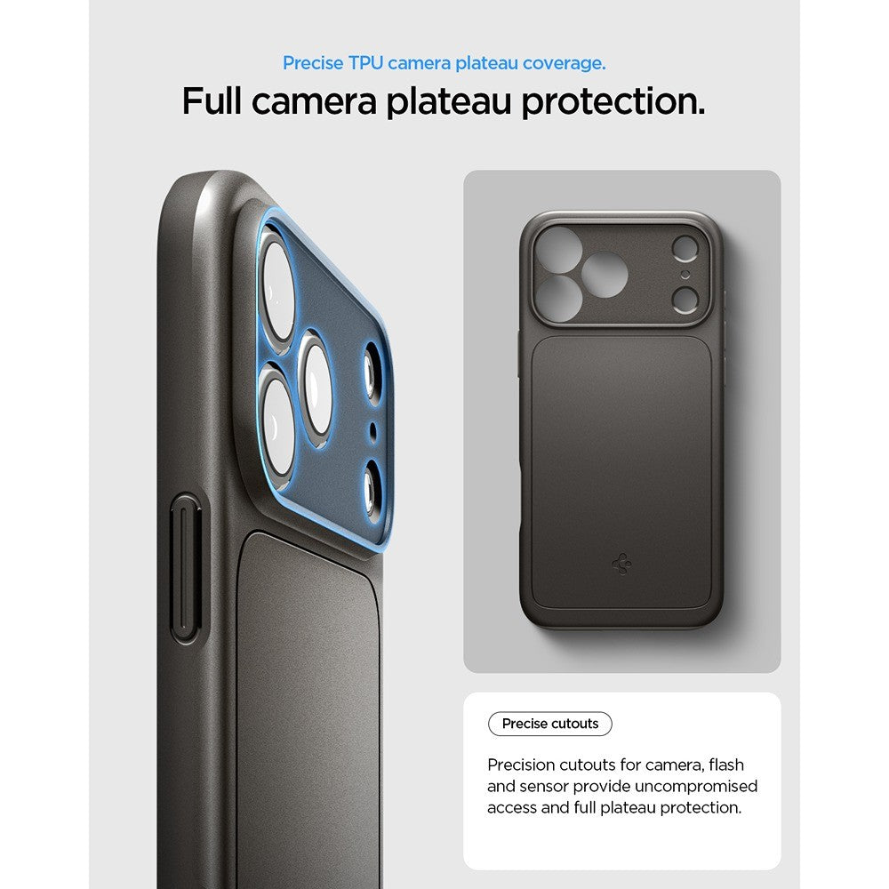 Spigen iPhone 17 Pro/iPhone 18 Pro Skal Thin Fit MagFit Gunmetal