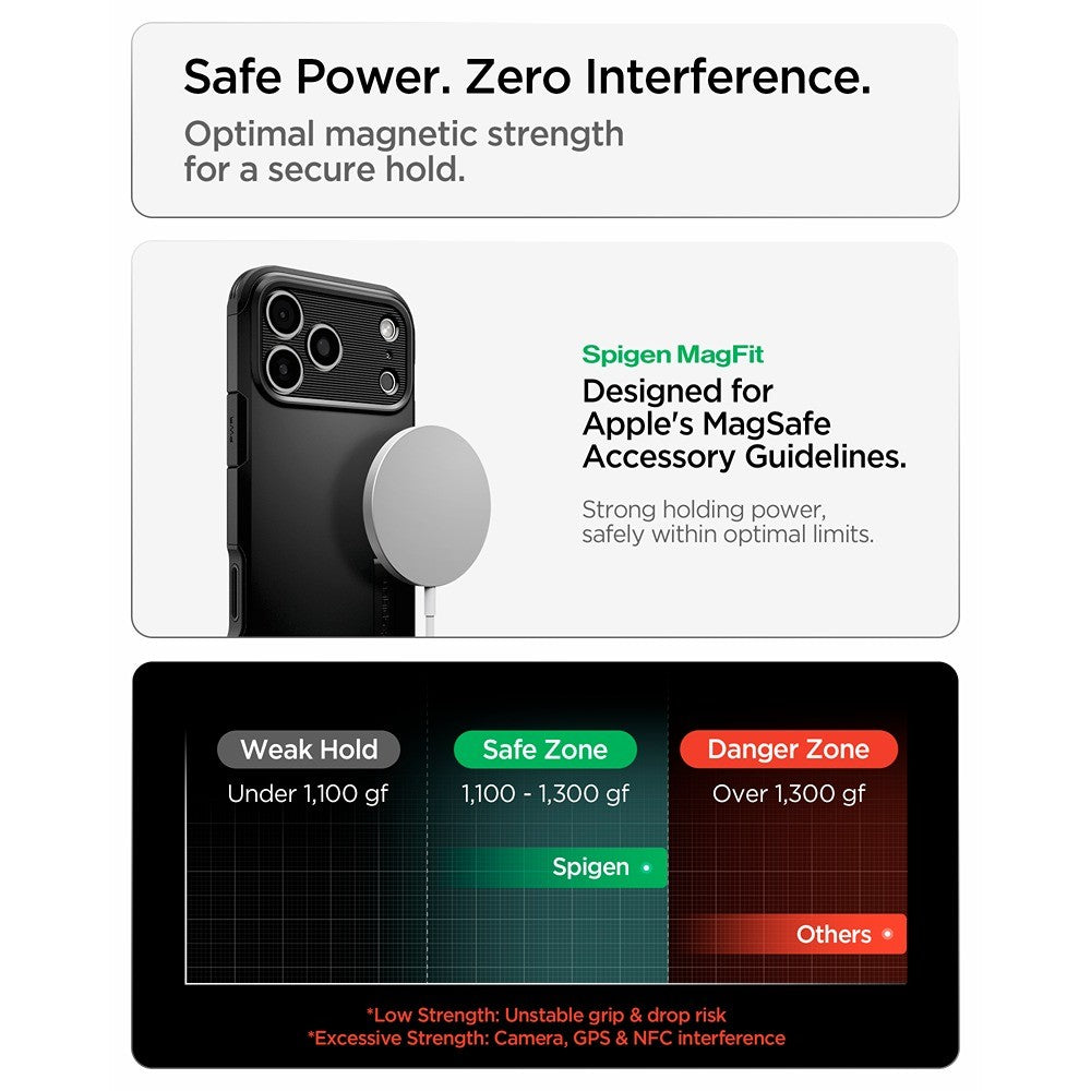 Spigen iPhone 17 Pro/iPhone 18 Pro Skal Tough Armor T MagFit Svart