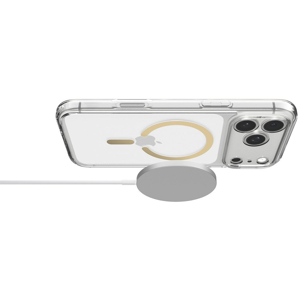 Spigen iPhone 17 Pro/iPhone 18 Pro Skal Ultra Hybrid MagFit Clear Gold