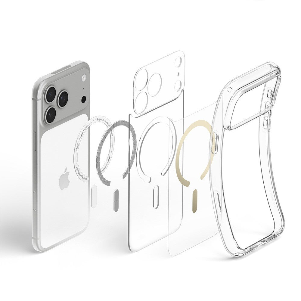 Spigen iPhone 17 Pro/iPhone 18 Pro Skal Ultra Hybrid MagFit Clear Gold