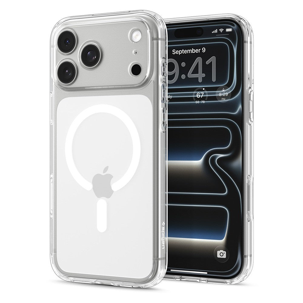Spigen iPhone 17 Pro/iPhone 18 Pro Skal Ultra Hybrid MagFit Clear White
