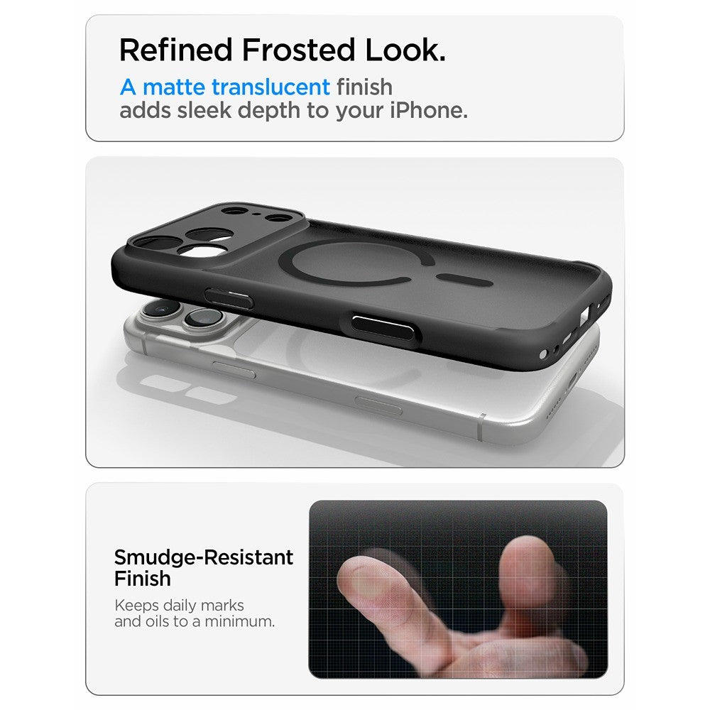 Spigen iPhone 17 Pro/iPhone 18 Pro Skal Ultra Hybrid MagFit Frost Black