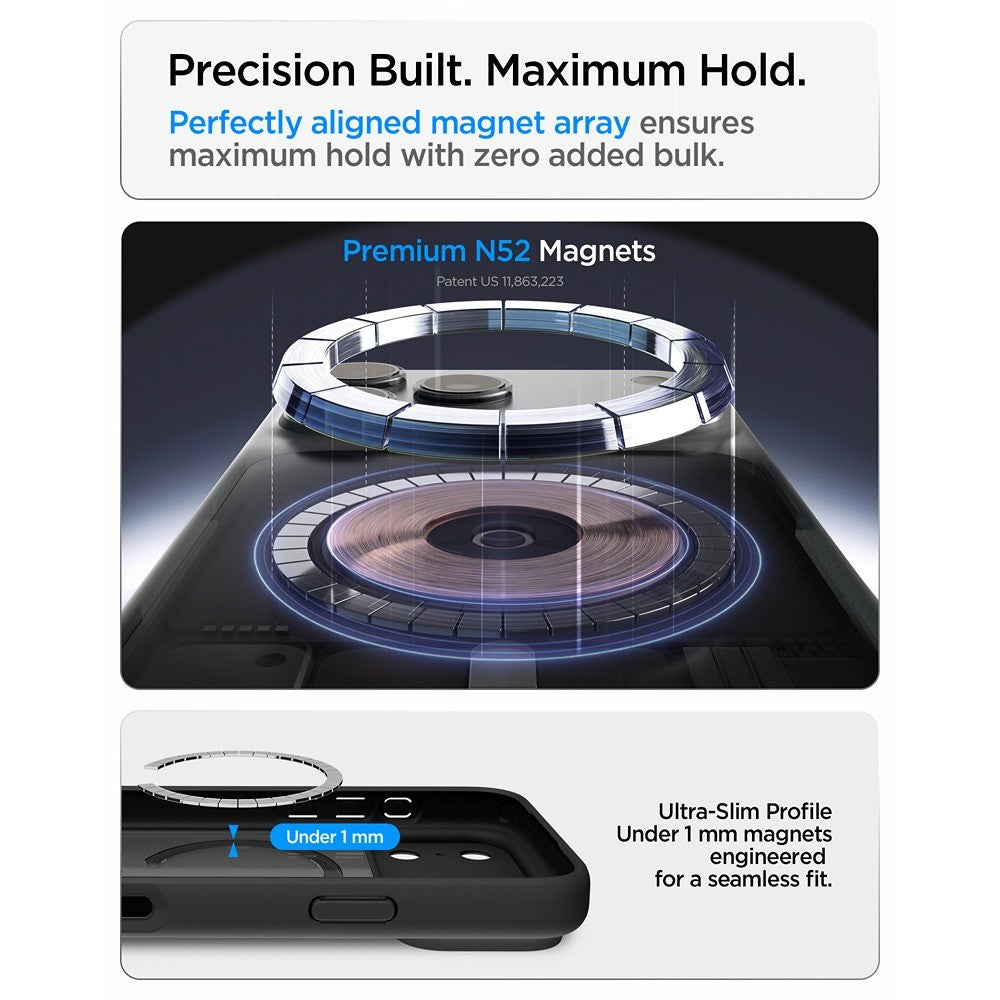 Spigen iPhone 17 Pro/iPhone 18 Pro Skal Ultra Hybrid MagFit Frost Black