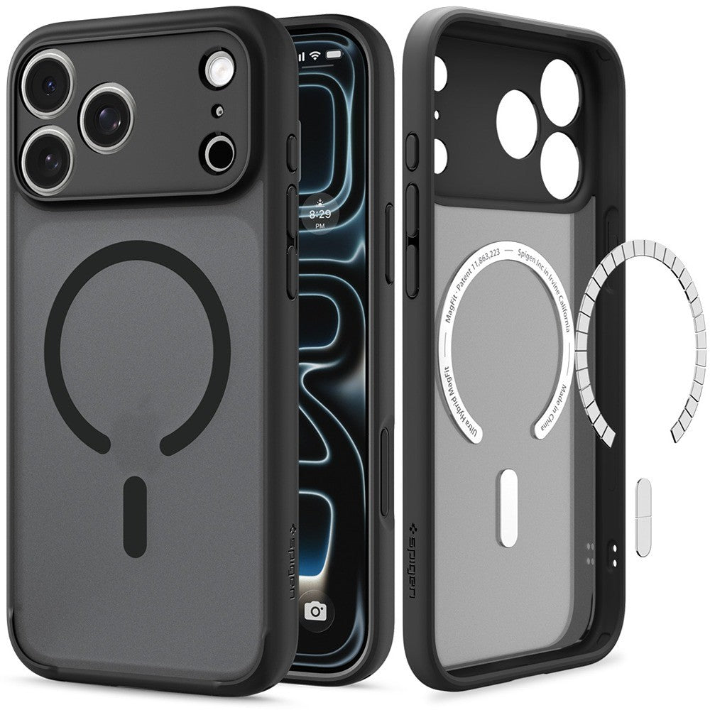 Spigen iPhone 17 Pro/iPhone 18 Pro Skal Ultra Hybrid MagFit Frost Black