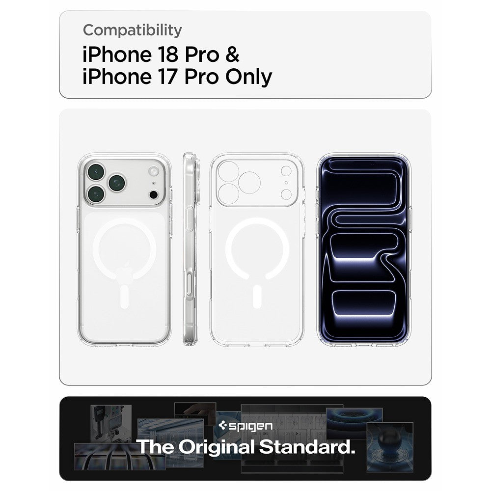 Spigen iPhone 17 Pro/iPhone 18 Pro Skal Ultra Hybrid MagFit Frost White