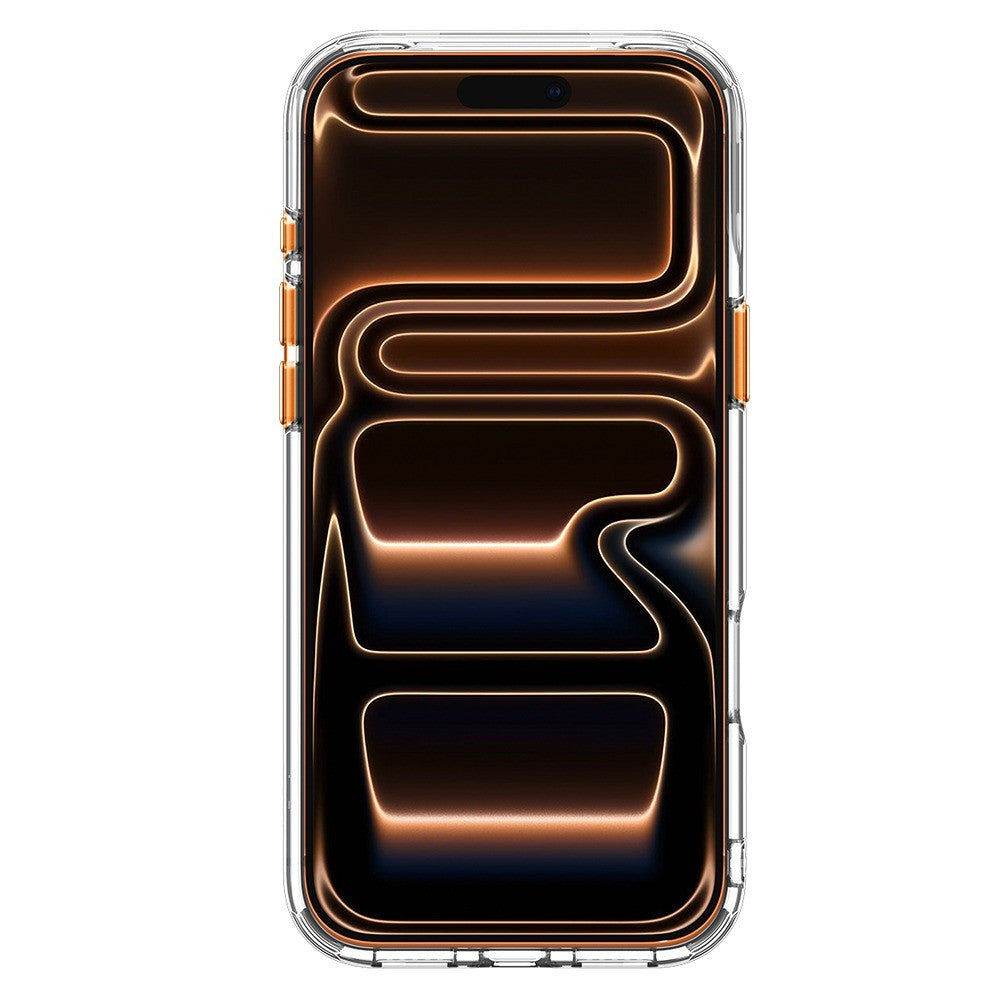 Spigen iPhone 17 Pro/iPhone 18 Pro Skal Ultra Hybrid Optik S MagFit Clear Orange