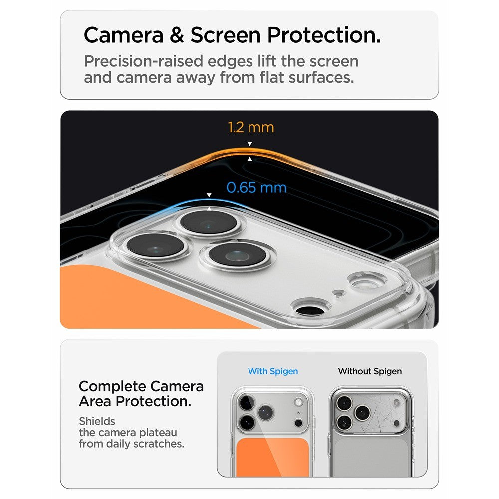 Spigen iPhone 17 Pro/iPhone 18 Pro Skal Ultra Hybrid T MagFit Glossy Orange