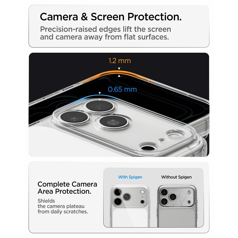 Spigen iPhone 17 Pro/iPhone 18 Pro Skal Ultra Hybrid T MagFit Glossy White