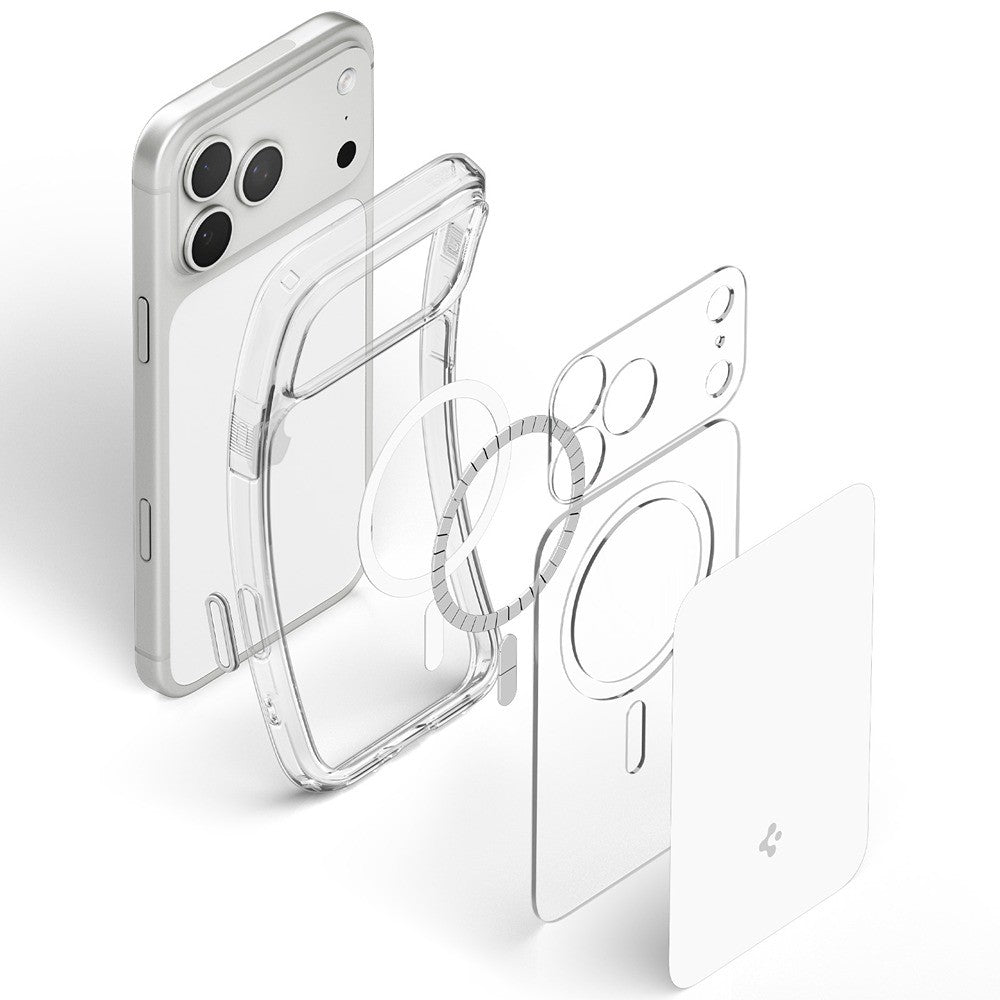 Spigen iPhone 17 Pro/iPhone 18 Pro Skal Ultra Hybrid T MagFit Glossy White