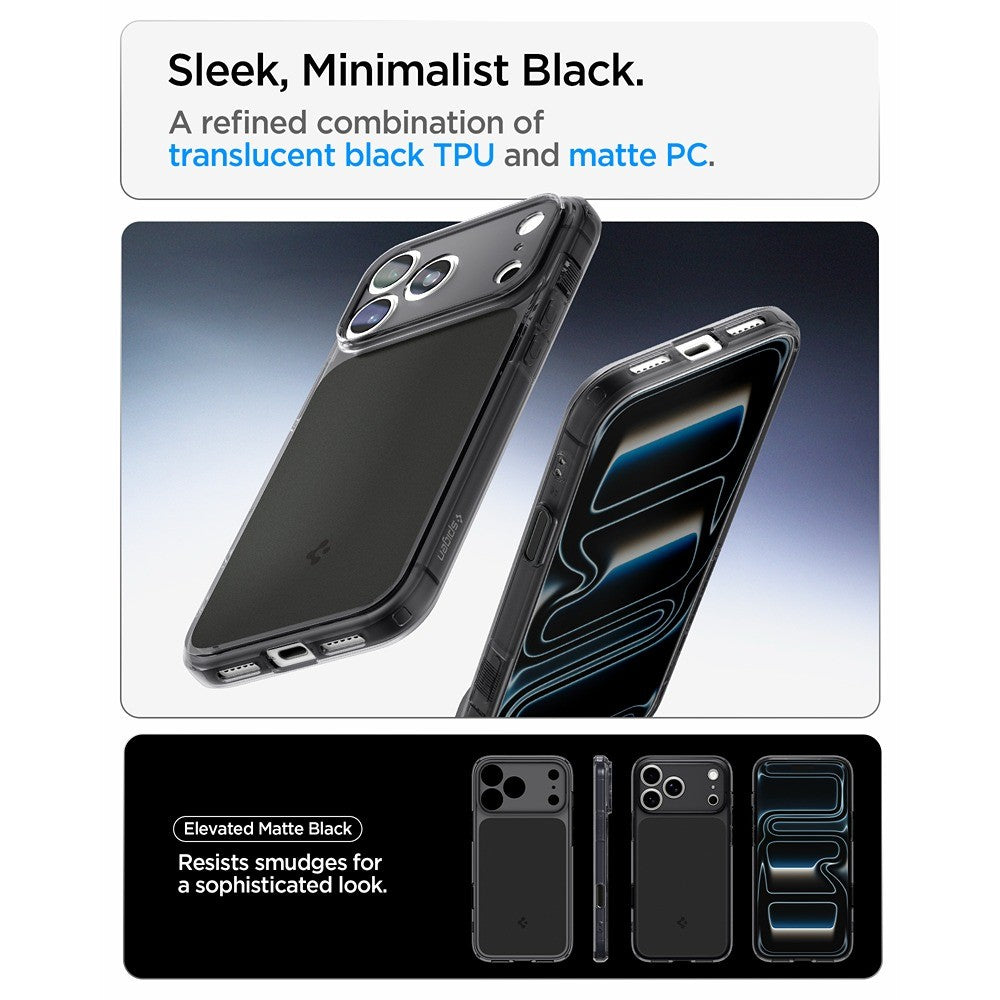 Spigen iPhone 17 Pro/iPhone 18 Pro Skal Ultra Hybrid T MagFit Matte Black