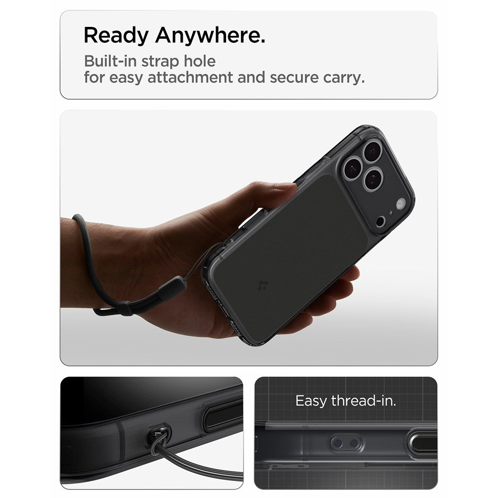 Spigen iPhone 17 Pro/iPhone 18 Pro Skal Ultra Hybrid T MagFit Matte Black