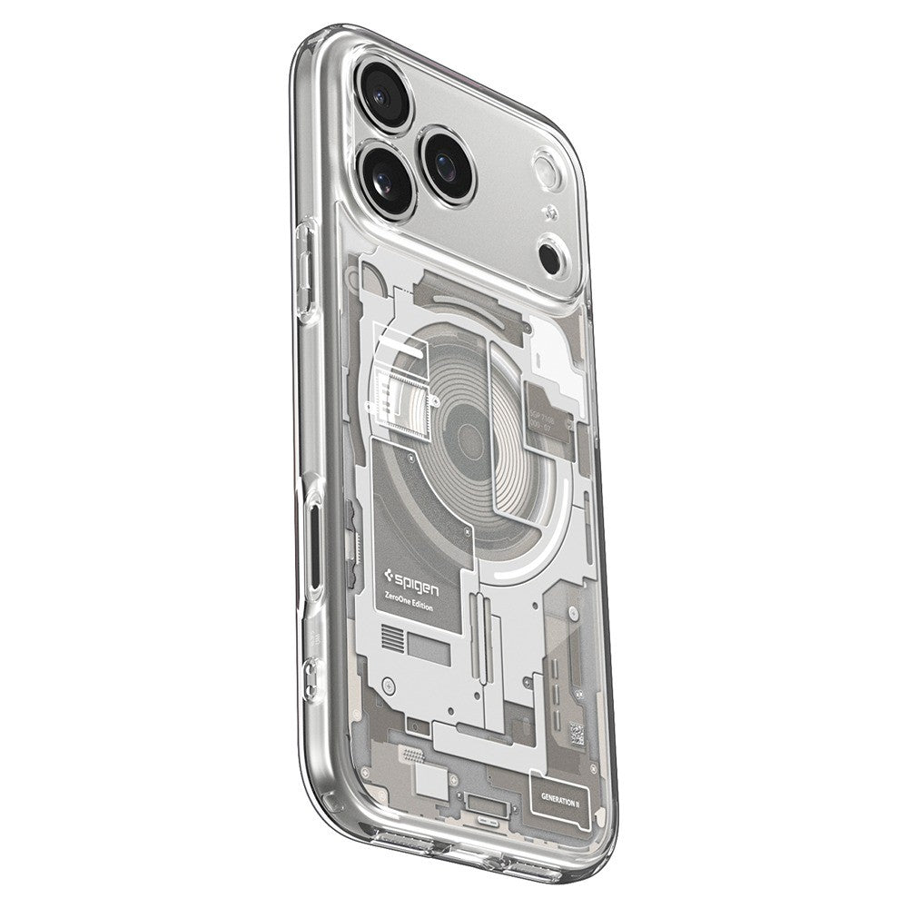 Spigen iPhone 17 Pro/iPhone 18 Pro Skal Ultra Hybrid Zero One MagFit Natural Titanium
