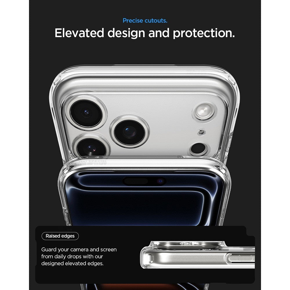 Spigen iPhone 17 Pro/iPhone 18 Pro Skal Ultra Hybrid Zero One MagFit Natural Titanium