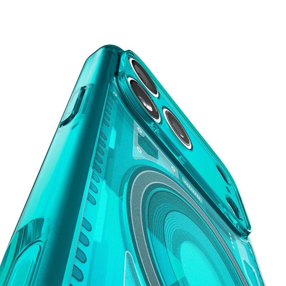 Spigen iPhone 17 Pro Max/iPhone 18 Pro Max Skal Classic C1 MagFit Bondi Blue
