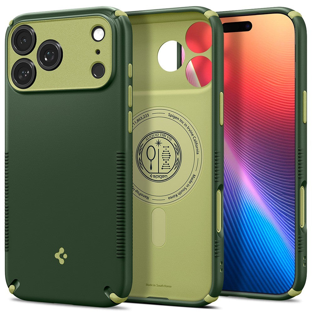 Spigen iPhone 17 Pro Max/iPhone 18 Pro Max Skal Nano Pop Hybrid MagFit Avo Green