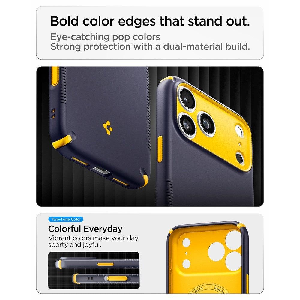 Spigen iPhone 17 Pro Max/iPhone 18 Pro Max Skal Nano Pop Hybrid MagFit Blueberry Navy