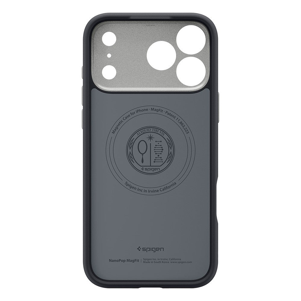 Spigen iPhone 17 Pro Max/iPhone 18 Pro Max Skal Nano Pop MagFit Black Sesame