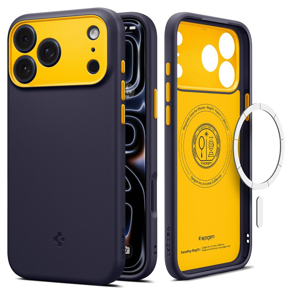 Spigen iPhone 17 Pro Max/iPhone 18 Pro Max Skal Nano Pop MagFit Blueberry Navy