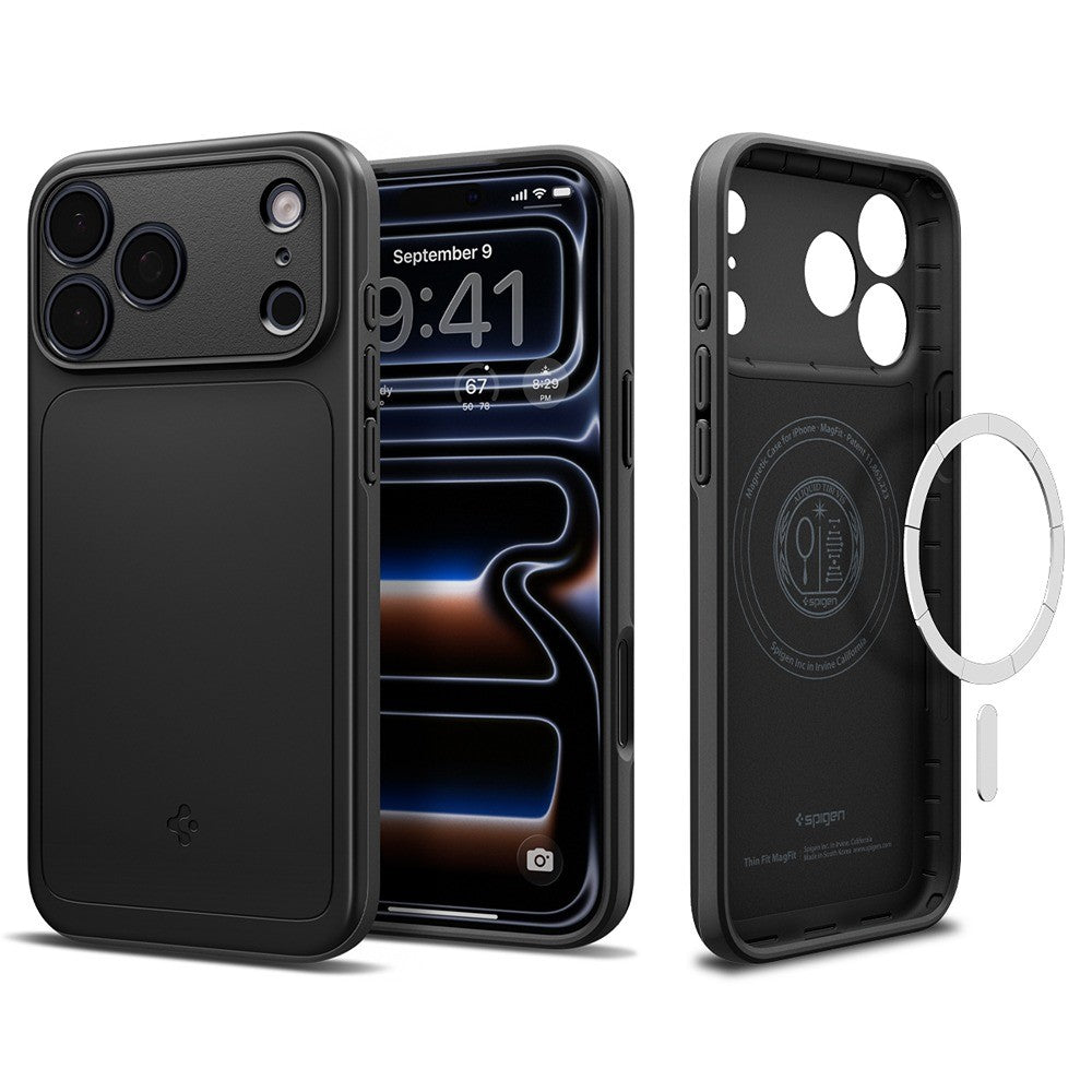 Spigen iPhone 17 Pro Max/iPhone 18 Pro Max Skal Thin Fit MagFit Svart