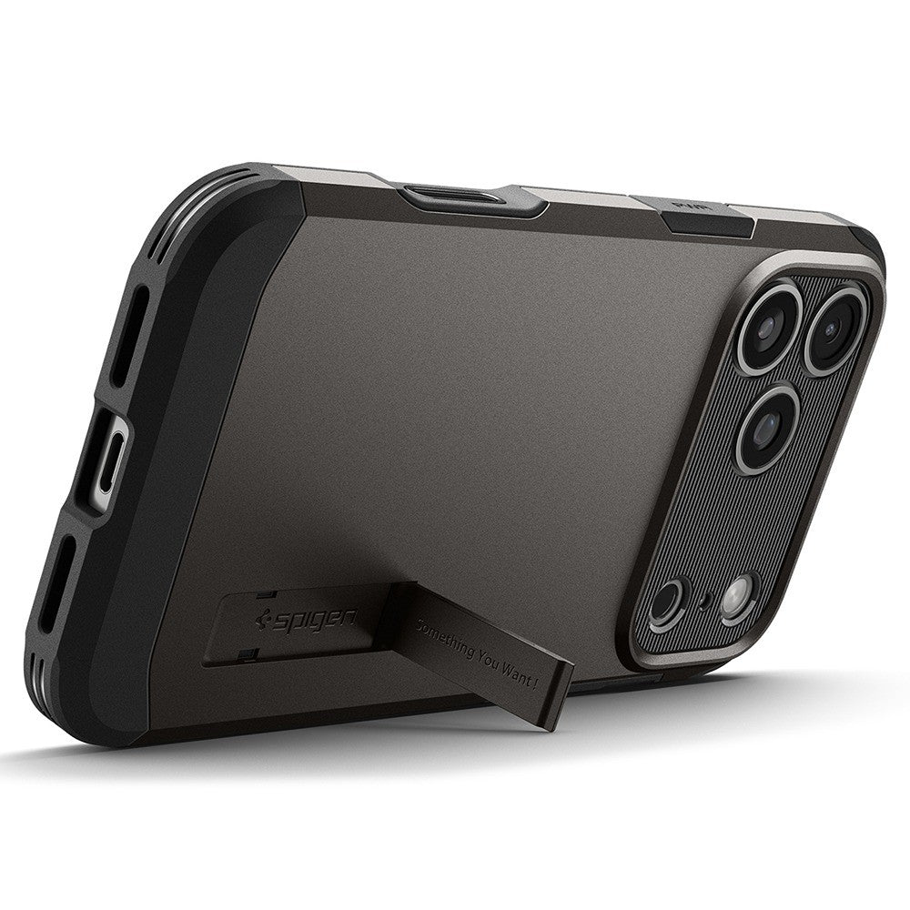 Spigen iPhone 17 Pro Max/iPhone 18 Pro Max Skal Tough Armor T MagFit Gunmetal