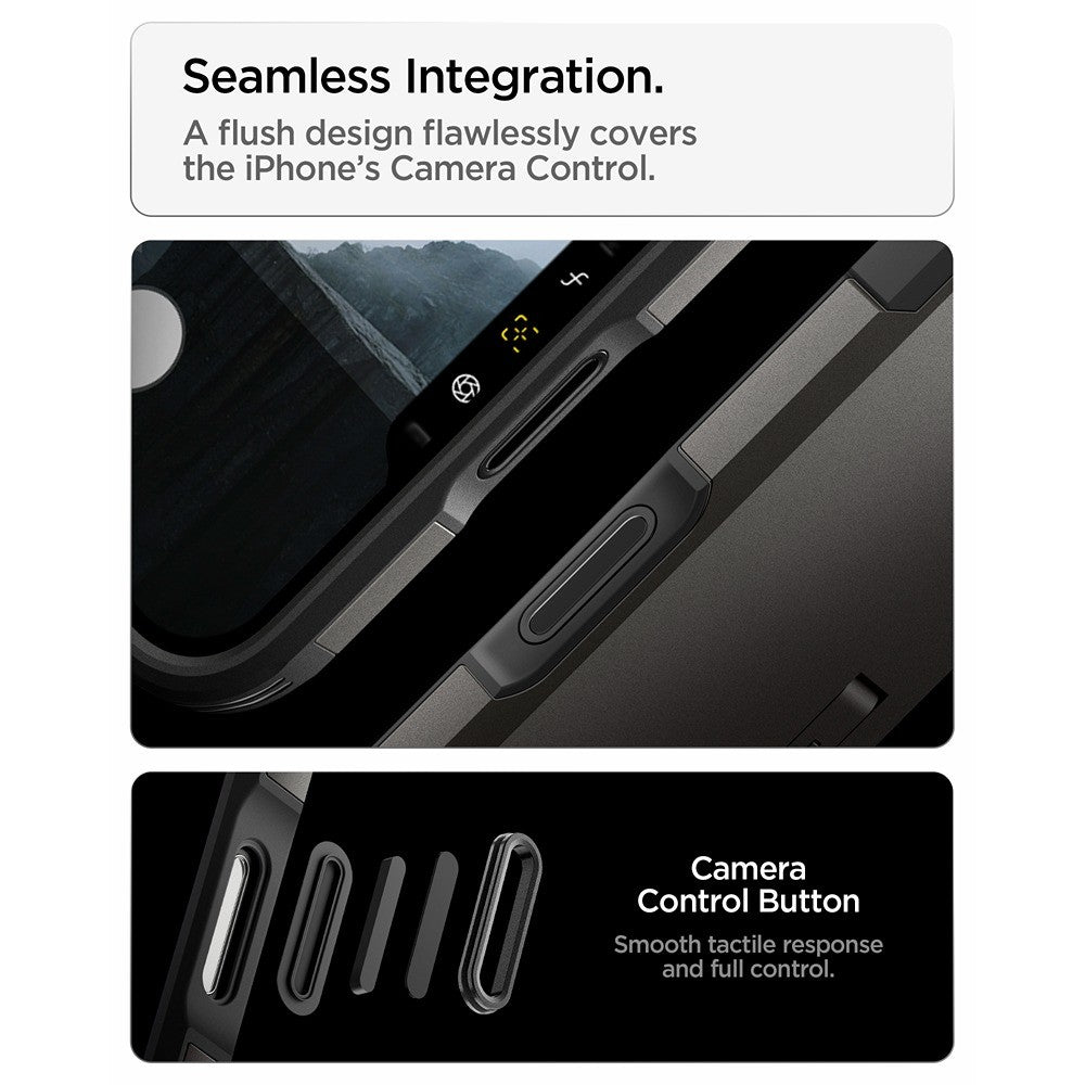 Spigen iPhone 17 Pro Max/iPhone 18 Pro Max Skal Tough Armor T MagFit Gunmetal