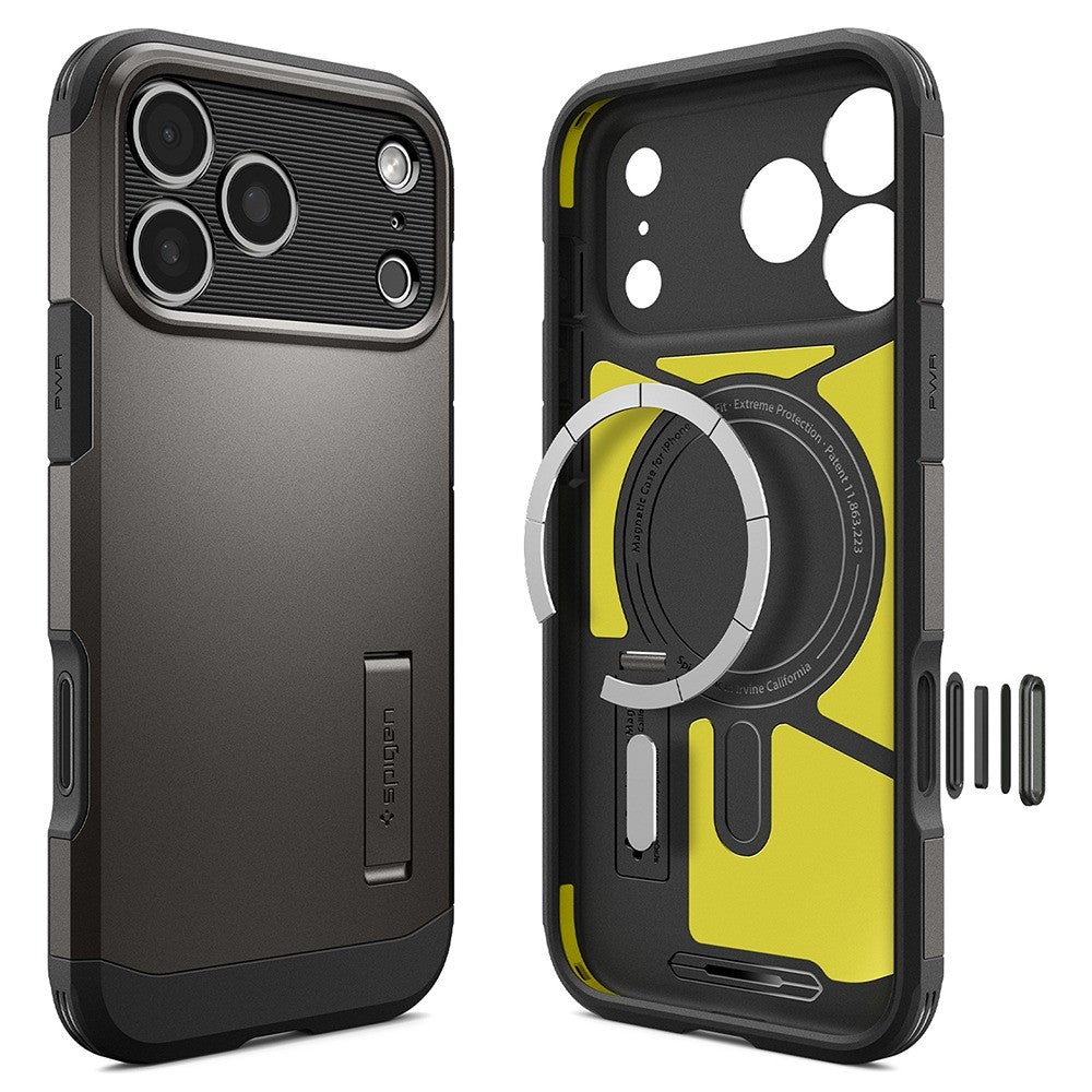 Spigen iPhone 17 Pro Max/iPhone 18 Pro Max Skal Tough Armor T MagFit Gunmetal