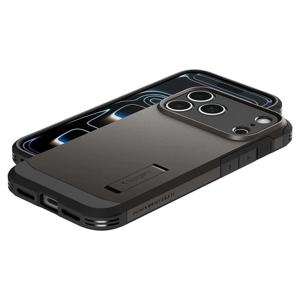 Spigen iPhone 17 Pro Max/iPhone 18 Pro Max Skal Tough Armor T MagFit Gunmetal
