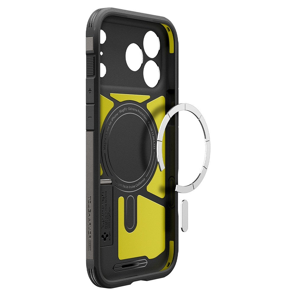 Spigen iPhone 17 Pro Max/iPhone 18 Pro Max Skal Tough Armor T MagFit Gunmetal