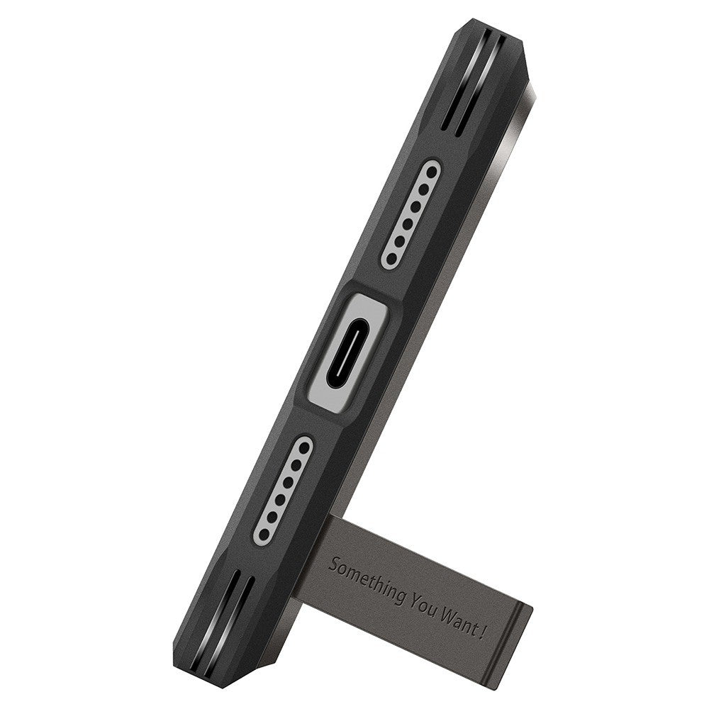 Spigen iPhone 17 Pro Max/iPhone 18 Pro Max Skal Tough Armor T MagFit Gunmetal