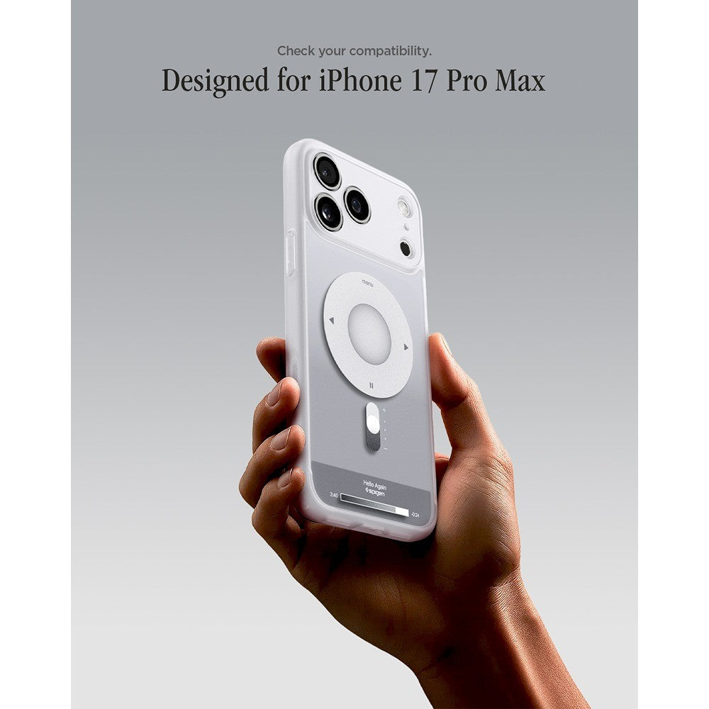 Spigen iPhone 17 Pro Max/iPhone 18 Pro Max Skal Ultra Hybrid MagFit Classic Silver
