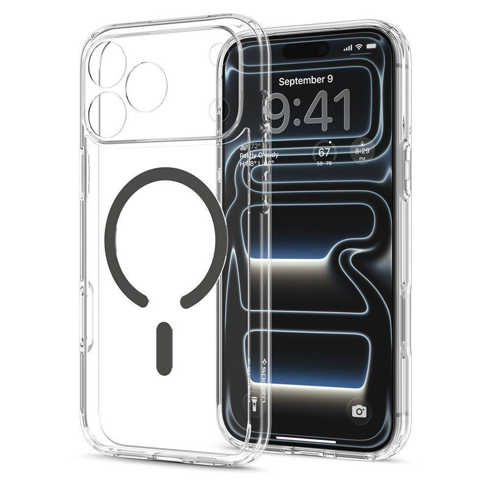 Spigen iPhone 17 Pro Max/iPhone 18 Pro Max Skal Ultra Hybrid MagFit Clear Graphite