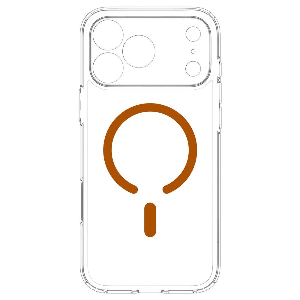 Spigen iPhone 17 Pro Max/iPhone 18 Pro Max Skal Ultra Hybrid MagFit Clear Orange