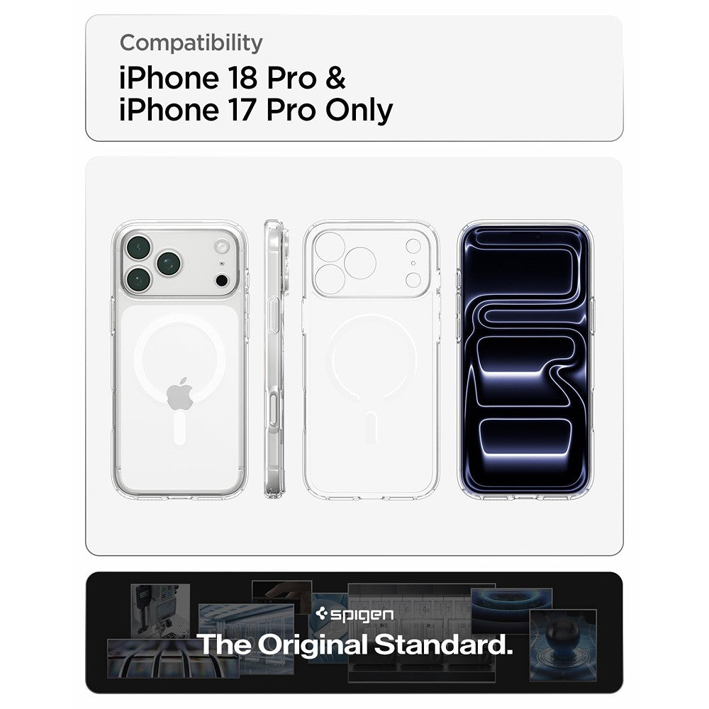 Spigen iPhone 17 Pro Max/iPhone 18 Pro Max Skal Ultra Hybrid MagFit Clear White