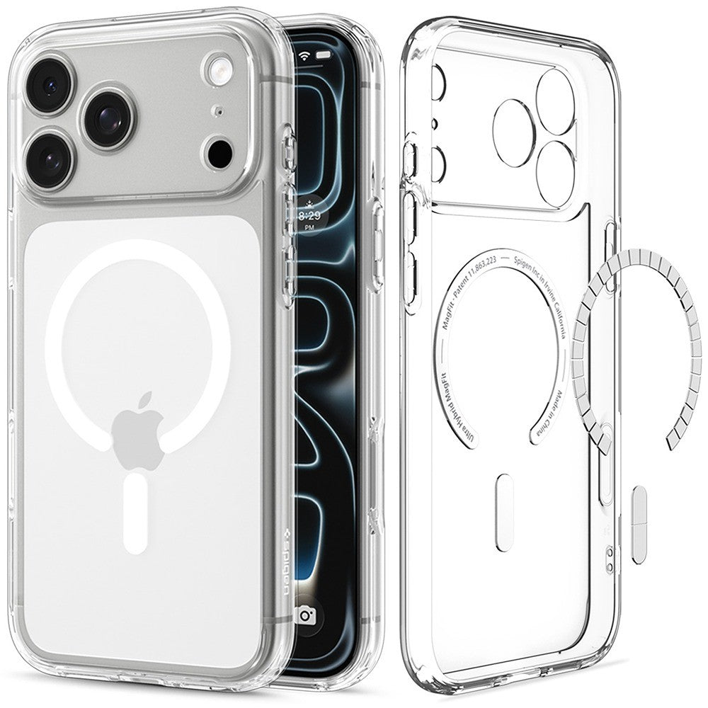 Spigen iPhone 17 Pro Max/iPhone 18 Pro Max Skal Ultra Hybrid MagFit Clear White