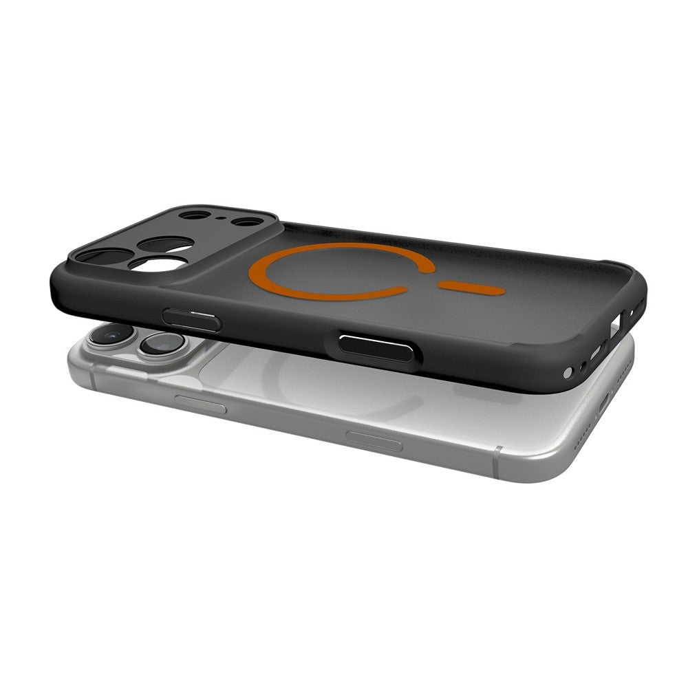 Spigen iPhone 17 Pro Max/iPhone 18 Pro Max Skal Ultra Hybrid MagFit Frost Black Orange