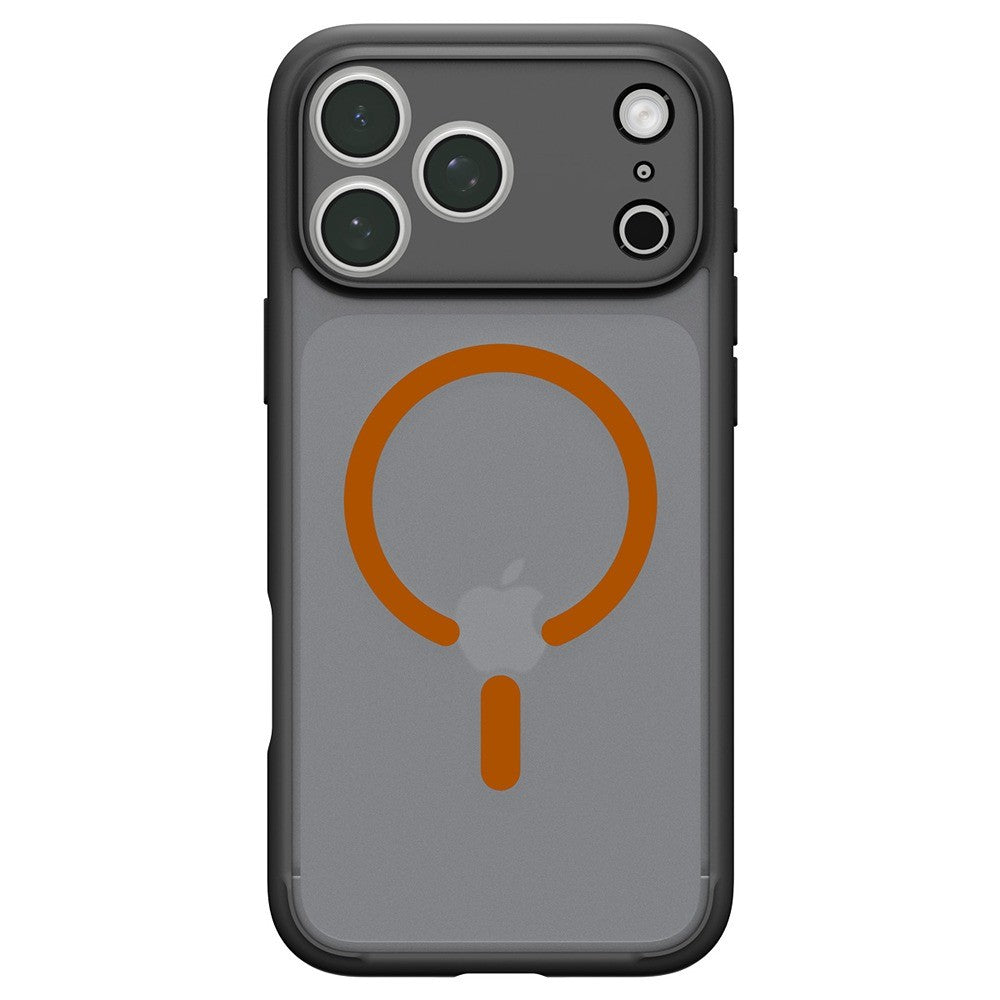 Spigen iPhone 17 Pro Max/iPhone 18 Pro Max Skal Ultra Hybrid MagFit Frost Black Orange