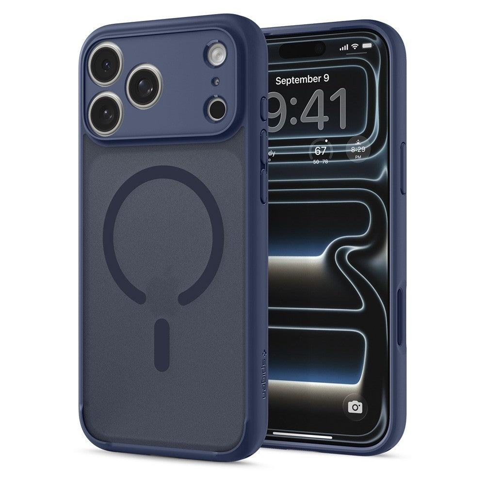 Spigen iPhone 17 Pro Max/iPhone 18 Pro Max Skal Ultra Hybrid MagFit Frost Deep Blue