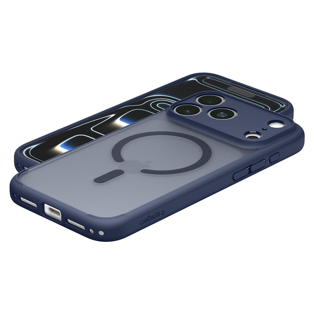 Spigen iPhone 17 Pro Max/iPhone 18 Pro Max Skal Ultra Hybrid MagFit Frost Deep Blue
