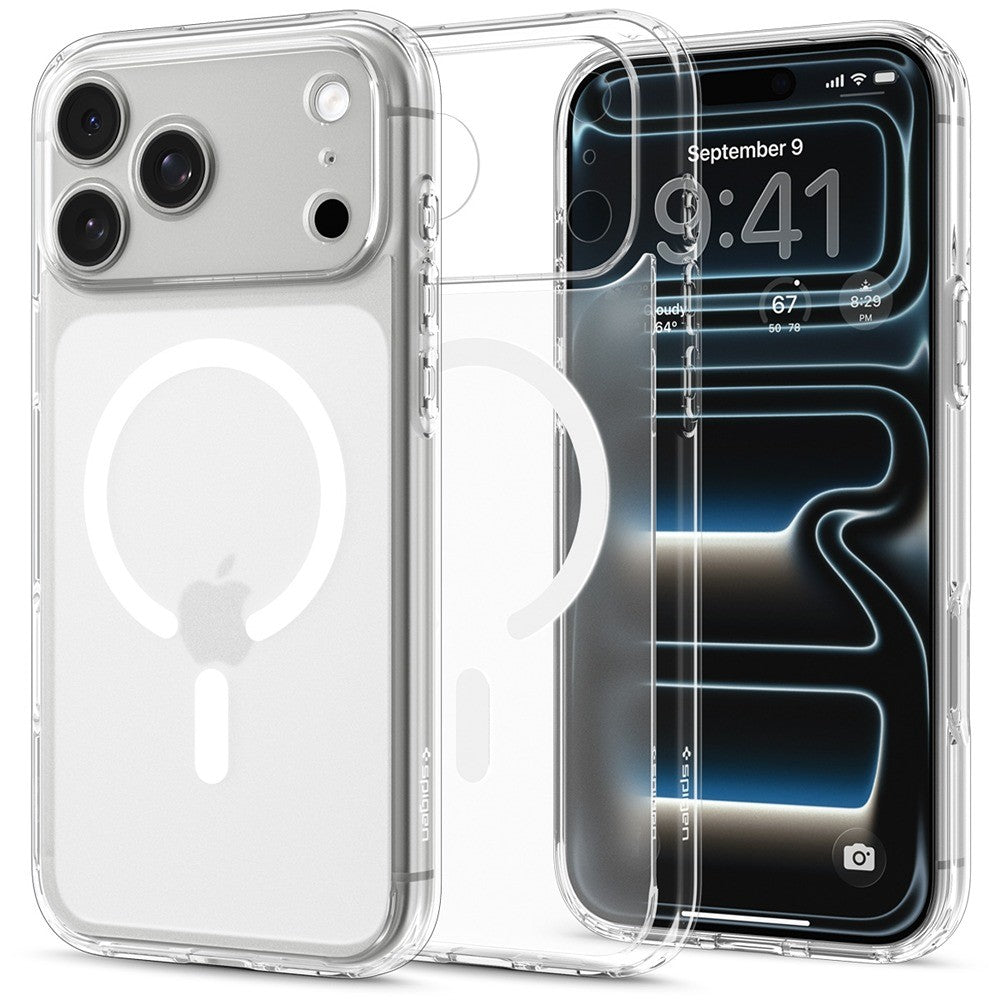 Spigen iPhone 17 Pro Max/iPhone 18 Pro Max Skal Ultra Hybrid MagFit Frost White