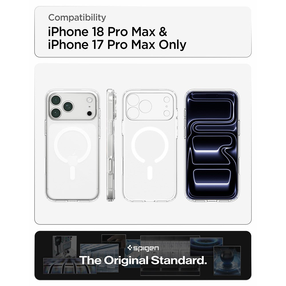 Spigen iPhone 17 Pro Max/iPhone 18 Pro Max Skal Ultra Hybrid MagFit Frost White
