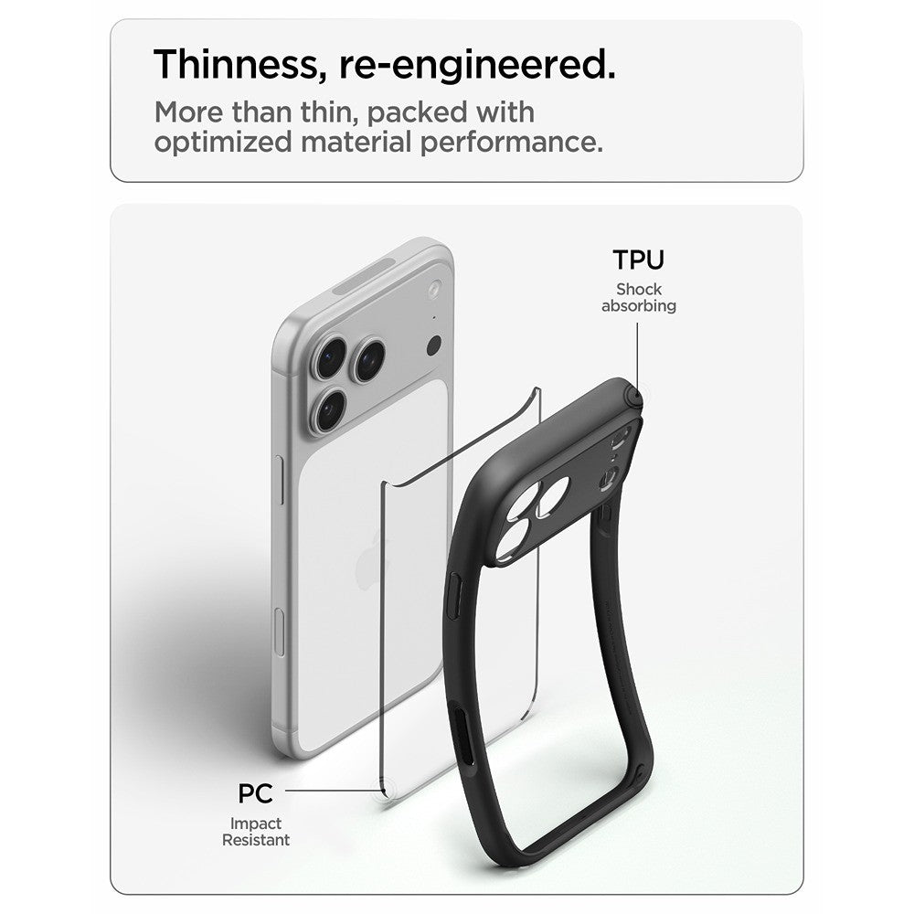 Spigen iPhone 17 Pro Max/iPhone 18 Pro Max Skal Ultra Hybrid Matte Black
