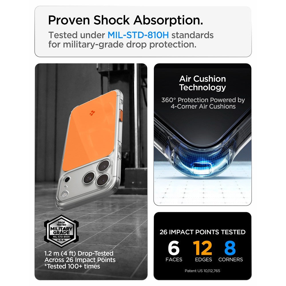 Spigen iPhone 17 Pro Max/iPhone 18 Pro Max Skal Ultra Hybrid T MagFit Glossy Orange