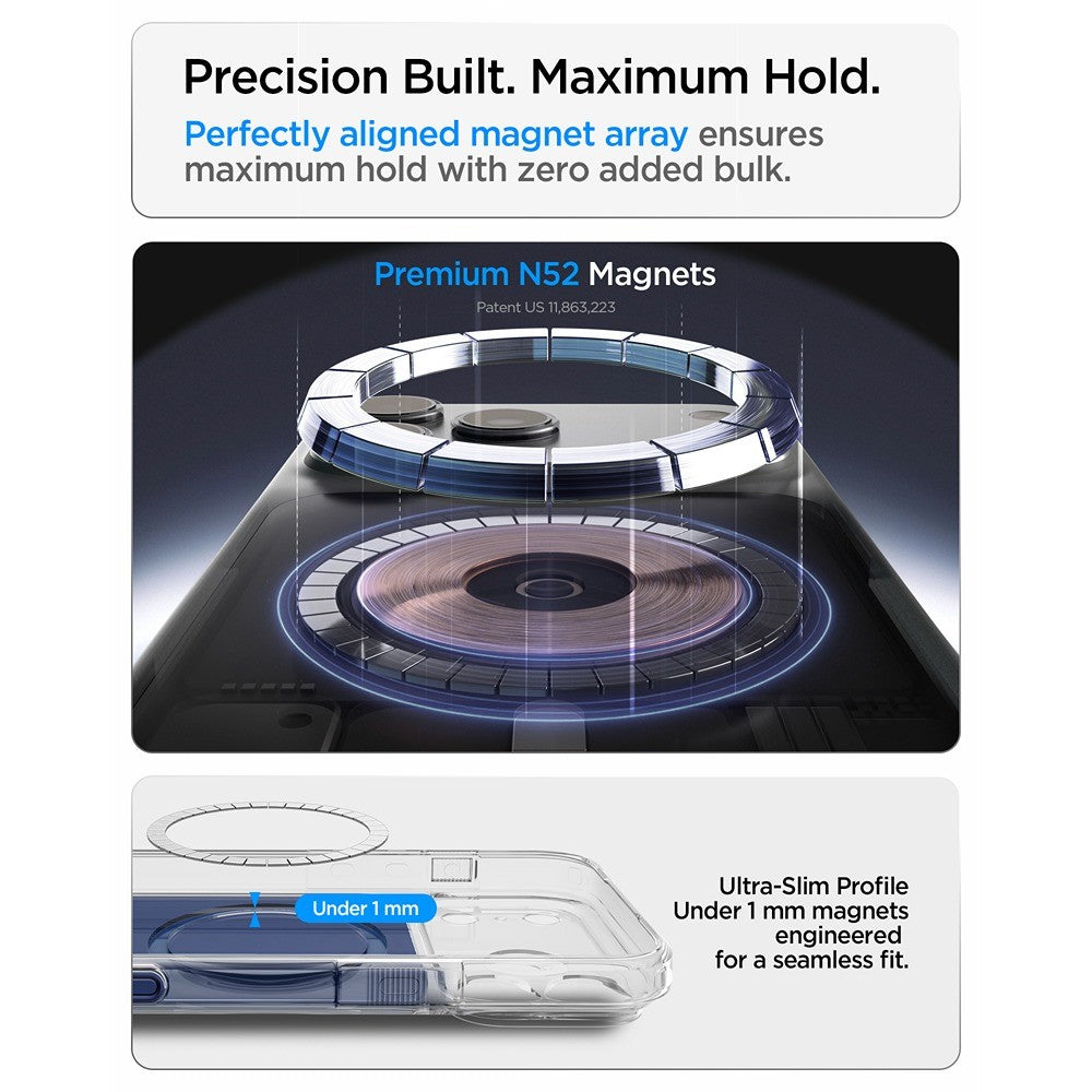 Spigen iPhone 17 Pro Max/iPhone 18 Pro Max Skal Ultra Hybrid T MagFit Matte Blue