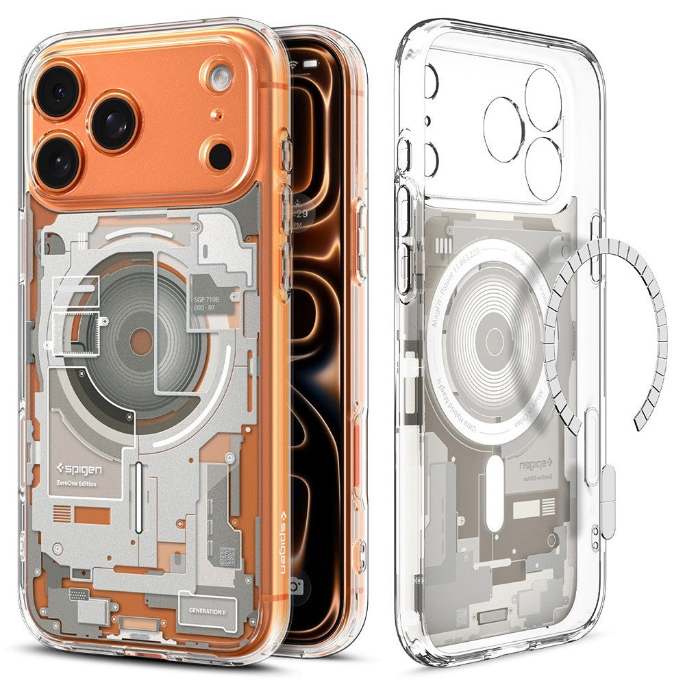 Spigen iPhone 17 Pro Max/iPhone 18 Pro Max Skal Ultra Hybrid Zero One MagFit Natural Titanium