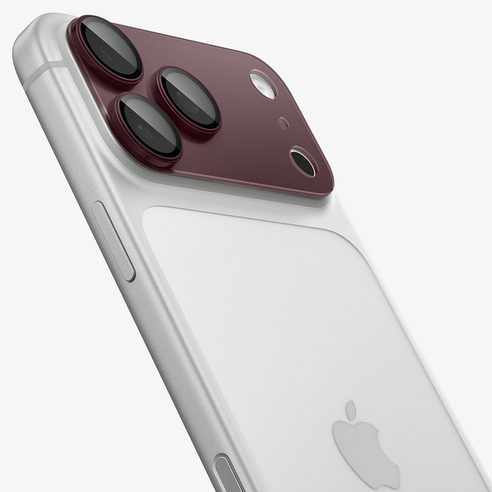 Spigen iPhone 18 Pro Max Kameraskydd Glas.tR EZ Fit Optik Pro XL Dark Cherry